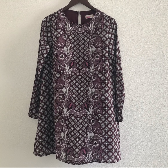 Altard State Floral Shift Dress Long Sleeve Size Small - Picture 2 of 6